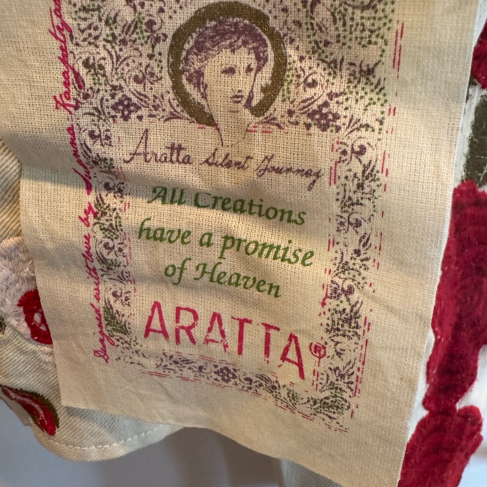 Aratta Floral Embroidered Women's Cotton Moto Jacket - Picture 6 of 8